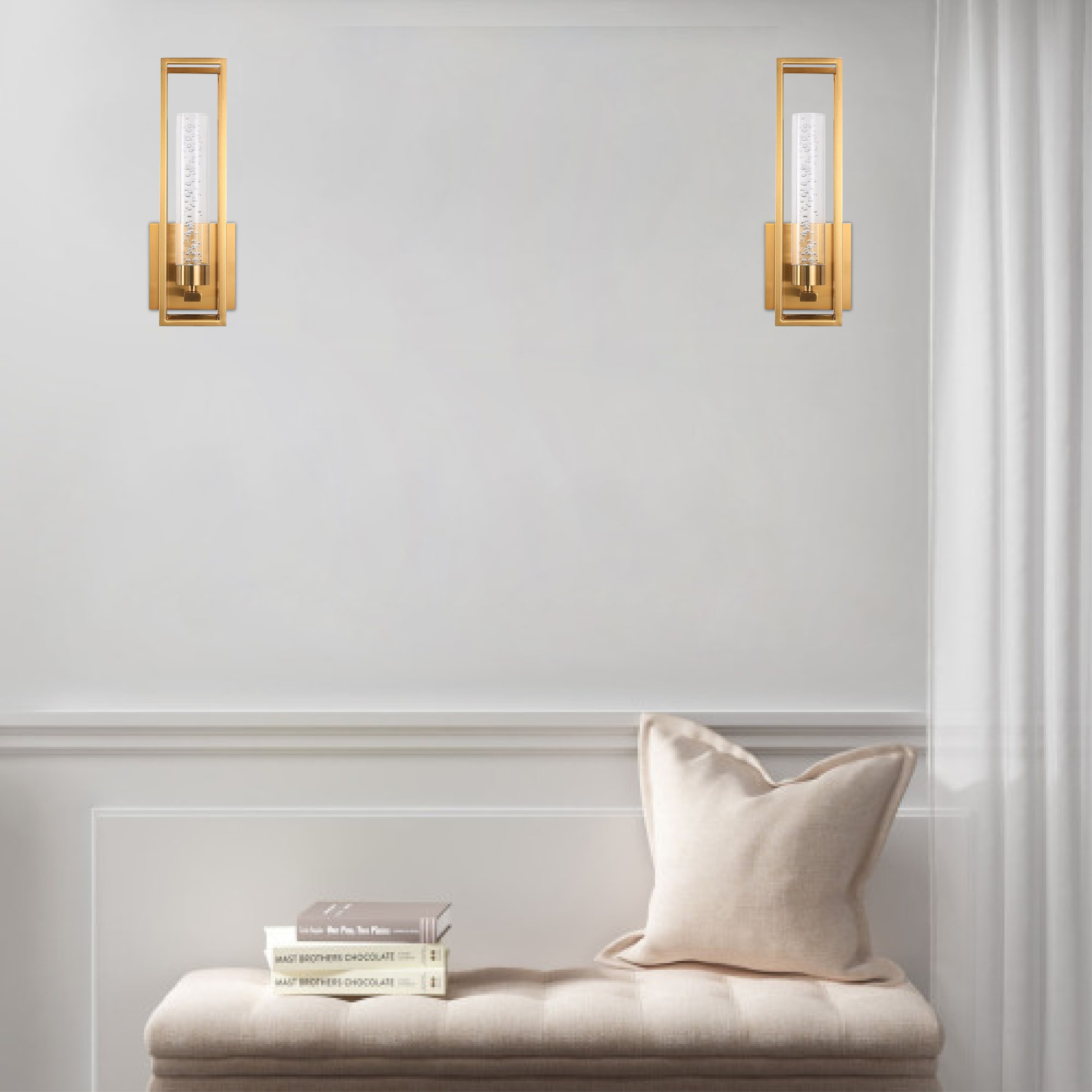 Art Deco wall sconce Golden wall mount lights Metal hallway wall lights