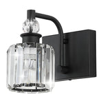 Modern wall light fixture black wall sconces Metal crystal lights