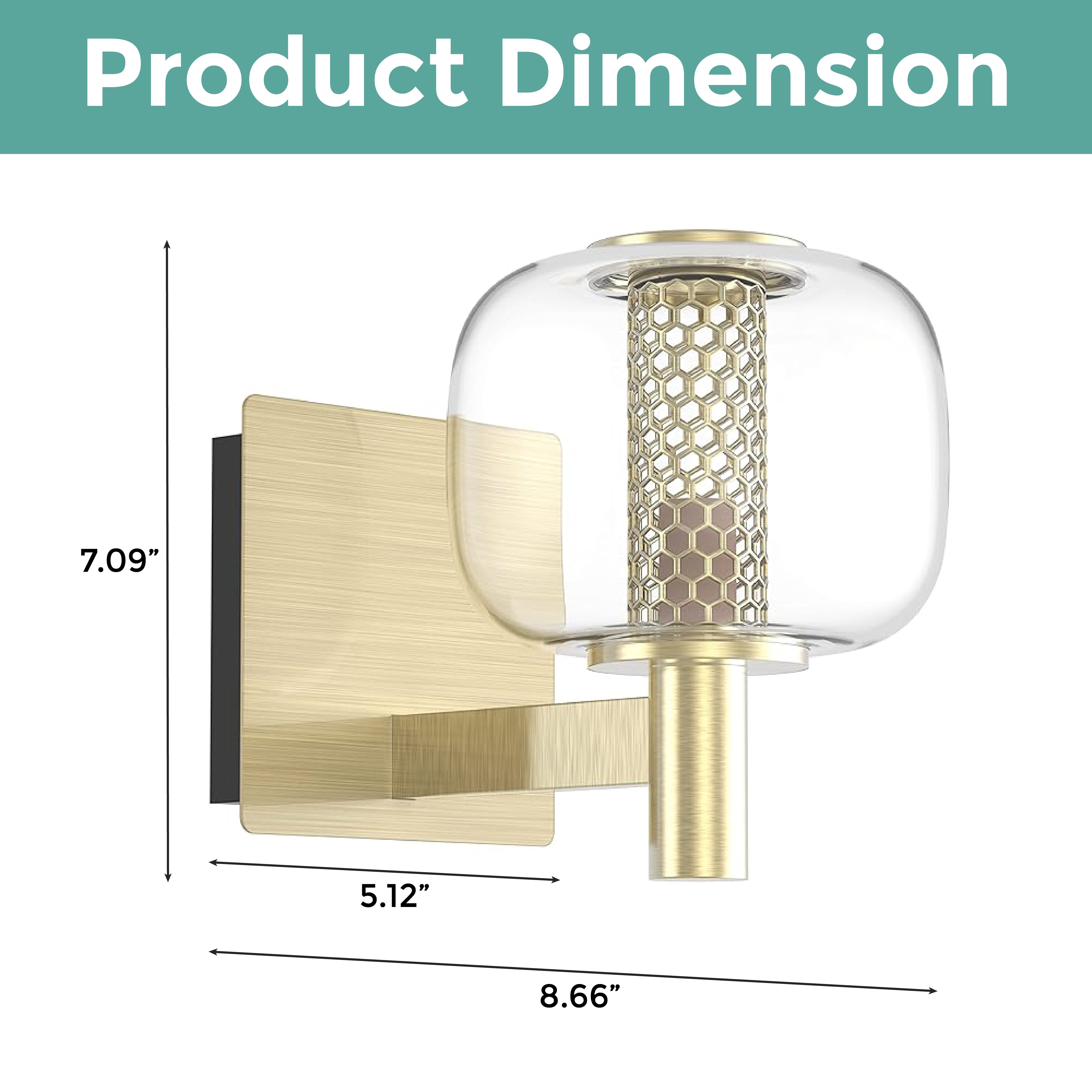 5 inch light fixtures Clear wall light Metal wall mounted light
