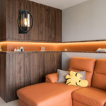 Retro sconce wall light Black wall light Glass led wall light