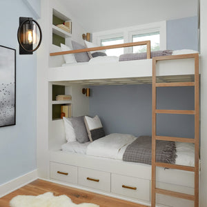 Retro sconce wall light Black wall light Glass led wall light