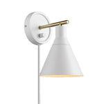 Industrial wall lighting Matte White wall sconce Metal wall light fixture