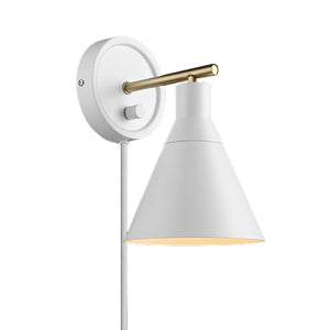 Industrial wall lighting Matte White wall sconce Metal wall light fixture