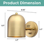 Retro wall vanity light Brass light fixture Metal wall sconce lighting