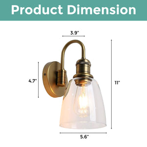 1-Light kitchen light Antique vanity light Glass light on the wall