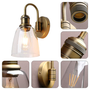 1-Light kitchen light Antique vanity light Glass light on the wall