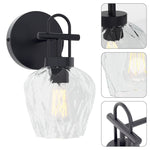 1-Light wall mounted light Black led wall light Metal wall light fixtures