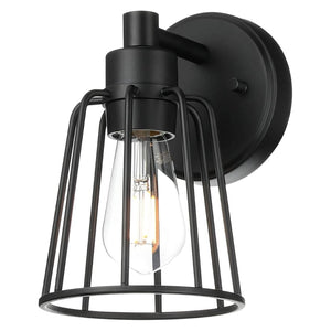 Farmhouse light fixture Matte Black wall lighting Iron sconce light wall