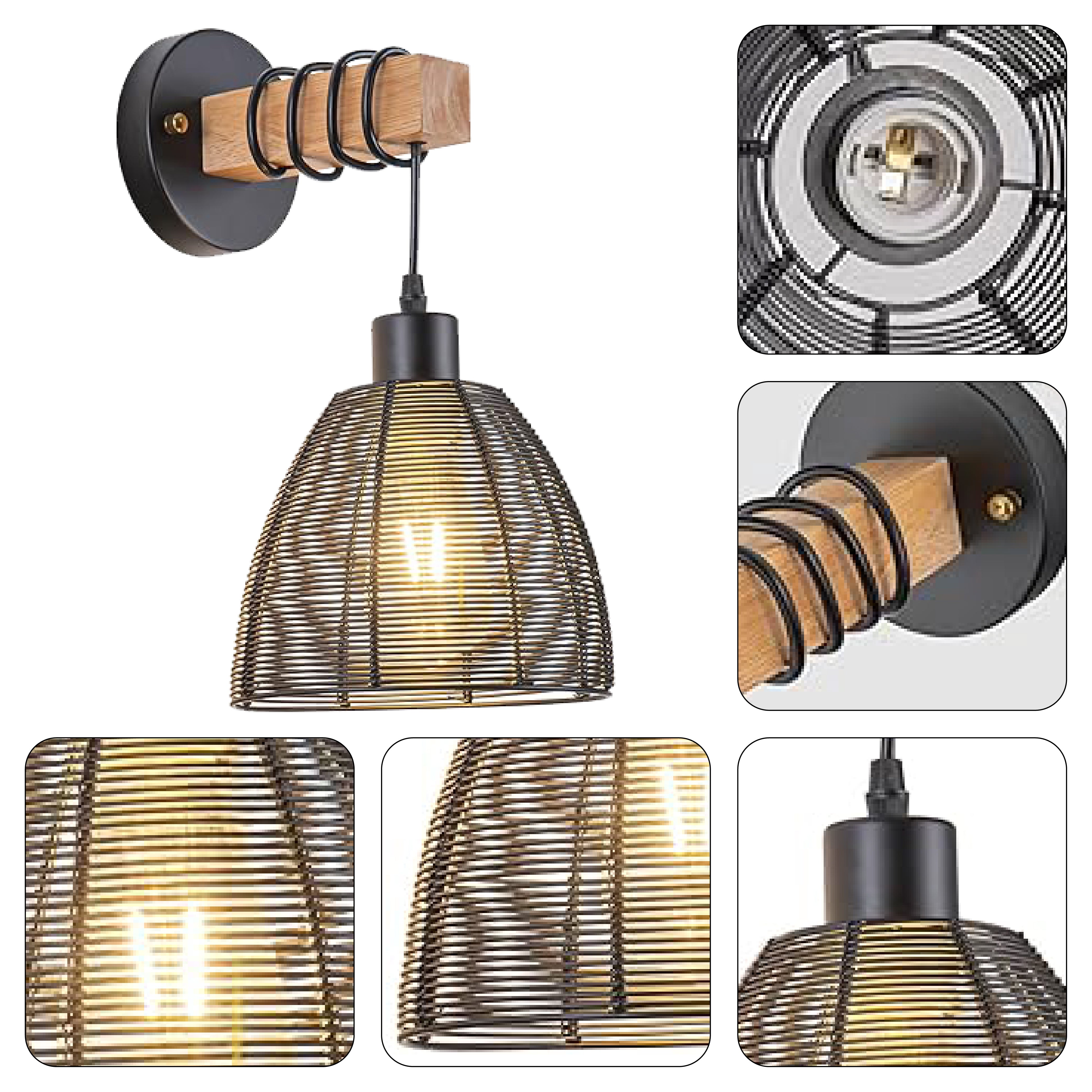 Remote Control wall lights Black wall sconce lights Metal bath wall lights