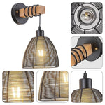 Remote Control wall lights Black wall sconce lights Metal bath wall lights