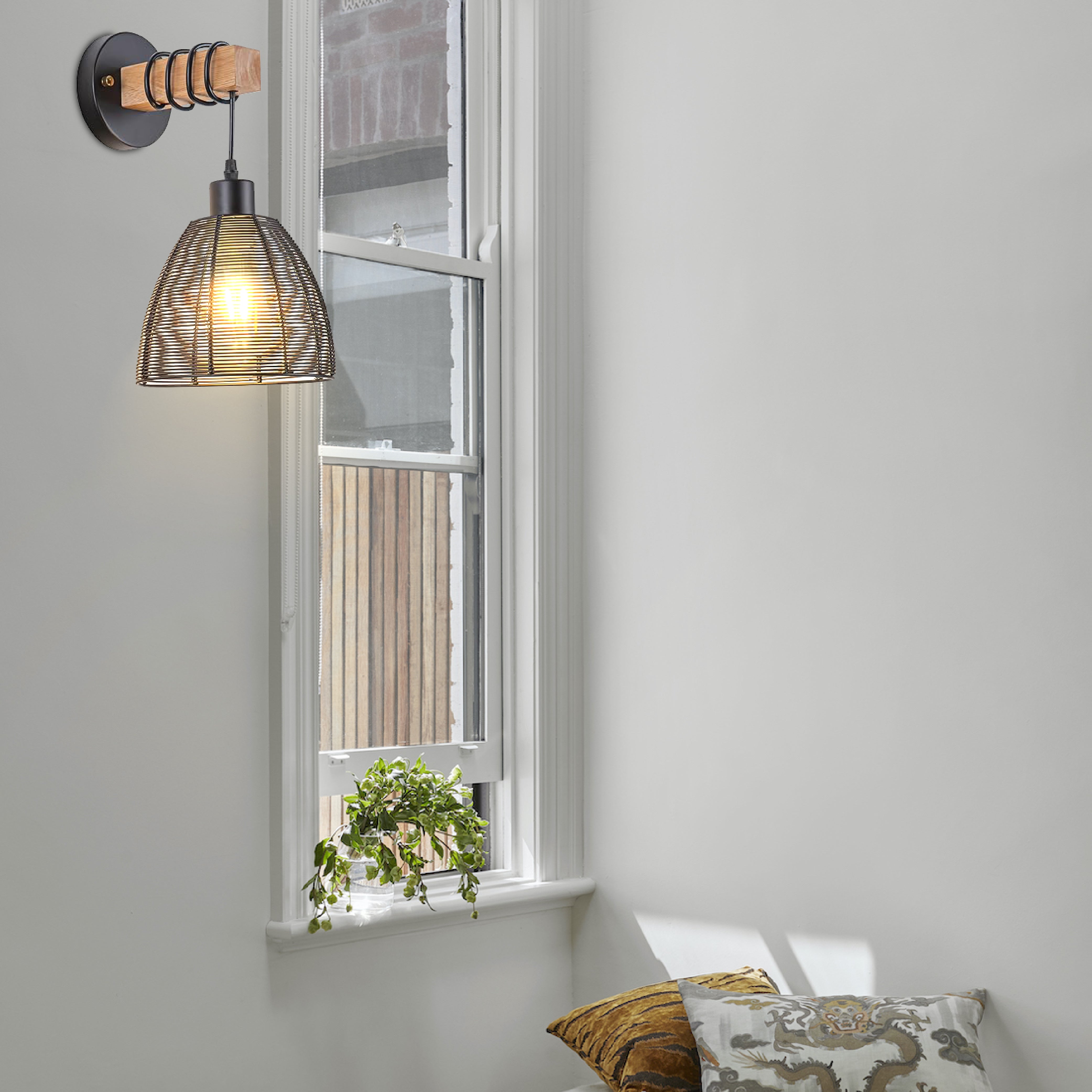 Remote Control wall lights Black wall sconce lights Metal bath wall lights
