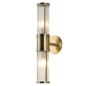 Vintage led light Brushed Bronze wall fixture light Glass wall light