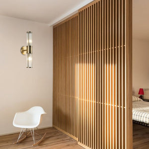 Vintage led light Brushed Bronze wall fixture light Glass wall light