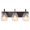 Farmhouse light fixture Brown wall sconces Metal wall lights