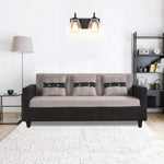 Farmhouse wall sconce Brown wall light fixture Metal led light wall