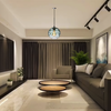1-Pack kitchen decor Glass hanging lamp 9inch Green pendant lights