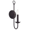 1 light wall sconce light bronze fixture light alloy steel bedroom light
