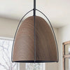 10in dome kitchen light wood black fixture light metal pendant light