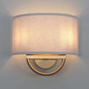 2-light vanity light linen mount light fabric wall light