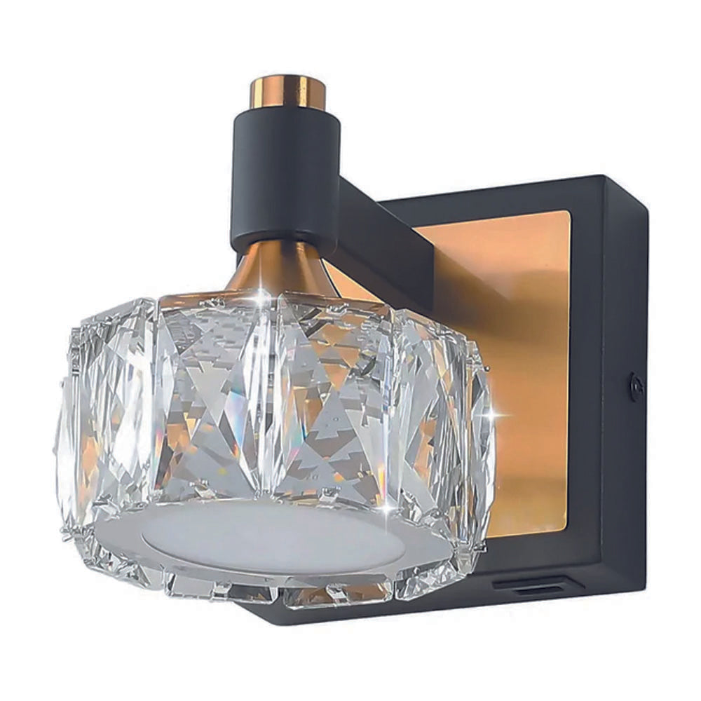 1-light mounted light circle vanity light metal wall light