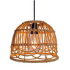 Handmade chandelier light brown pendant light bamboo rattan, polyvinyl chloride patio light