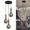 3-light pendant light black and gold kitchen light glass, acrylic hanging light