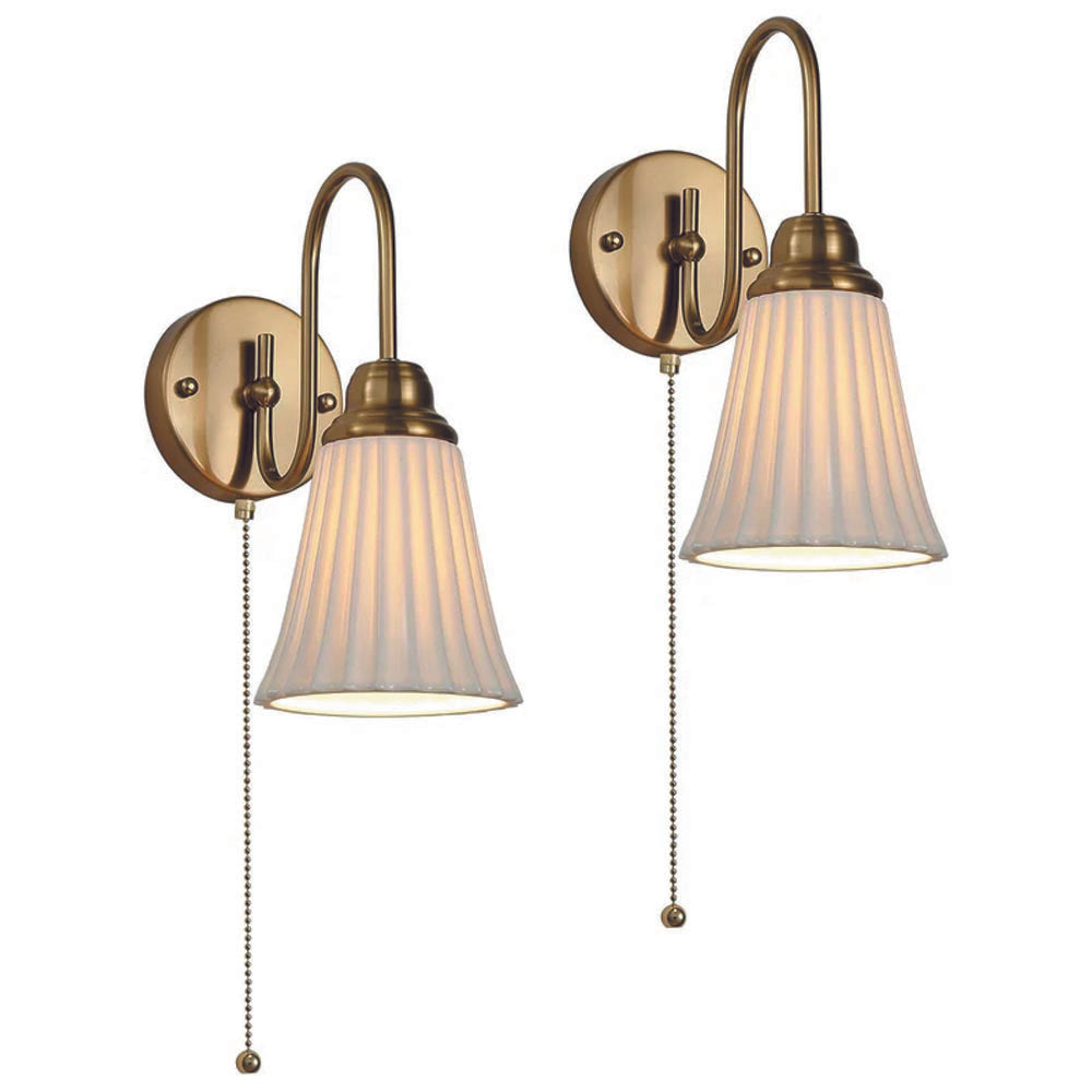 2 pack wall light brass kitchen light ceramic,metal bedroom light