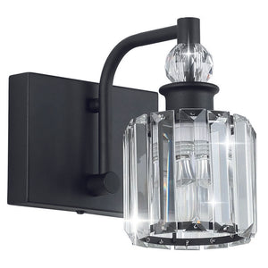 1 light vanity light black mirror light metal,glass wall lights
