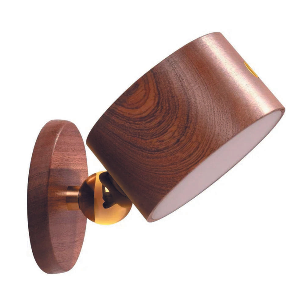 Led reading light natural wall light wood cabinet light