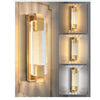 Led hardwired light brass porch light metal wall light