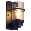 1-light vanity light sandy black wall light glass, iron bedroom light