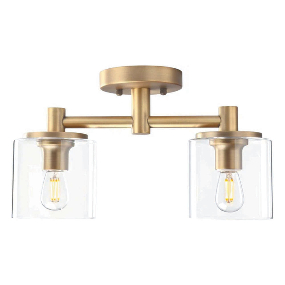 2-light flush mount light antique pendant light glass, metal chandelier lamp