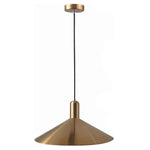 13.8 inch pendant light gold hanging lamp metal hallway light