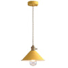 Modern hanging light yellow pendant light bronze alloy steel, iron kitchen light