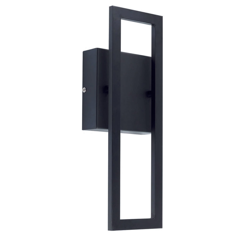 Led porch lights black, mckay wall light metal garage light