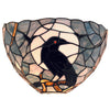 Tiffany wall light dark blue fixture light glass fixture light