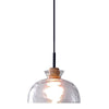 Adjustable height hanging light black ceiling lamp glass pendant light