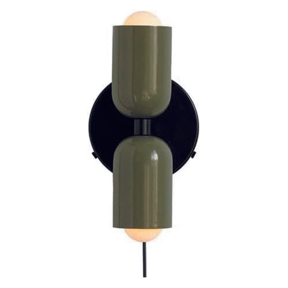 Led wall light green & white vanity light metal bedroom light