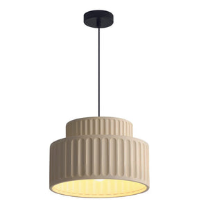 1-light pendant lights cream yellow kitchen island light resin, metal hanging lights