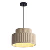 1-light pendant lights cream yellow kitchen island light resin, metal hanging lights