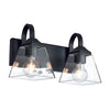 2-Lights lighting fixture for bathroom Black on Frame picture light Modern black lights for bedroom
