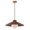 Rustic pendant light natural/brass chandelier lamp rattan hanging light