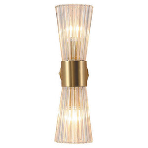 2-light vanitys light gold mounted light glass, metal wall light