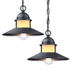 2 pack pendant lights black hanging light metal porch light