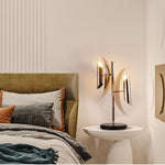 Modern table light home table lamps for living room with nickel finish