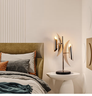 Modern table light home table lamps for living room with nickel finish