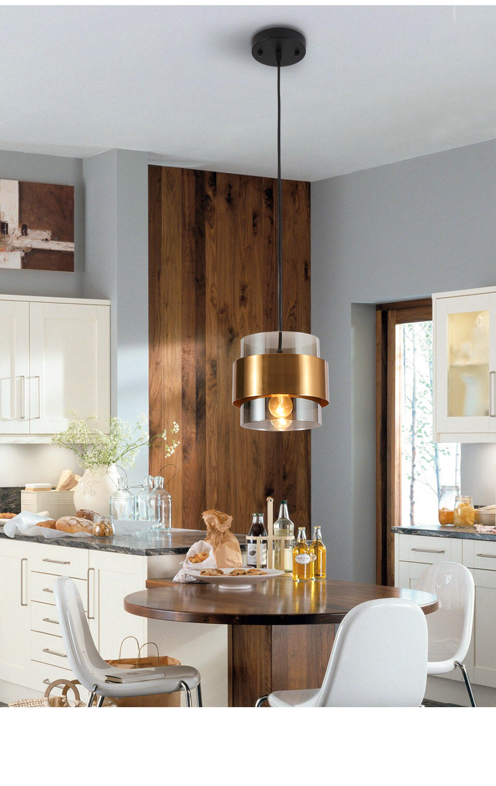 Modern mini pendant lights fixtures Glass island kitchen pendant hanging light