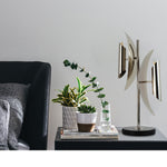 Modern table light home table lamps for living room with nickel finish