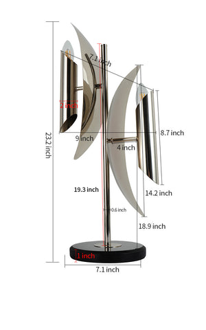 Modern table light home table lamps for living room with nickel finish