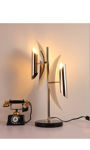 Modern table light home table lamps for living room with nickel finish